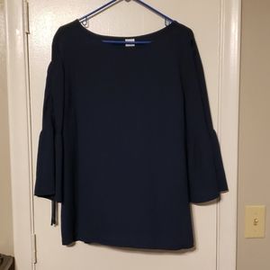 Time and tru navy dress blouse